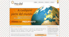 Desktop Screenshot of ma-del.es