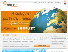 Tablet Screenshot of ma-del.es